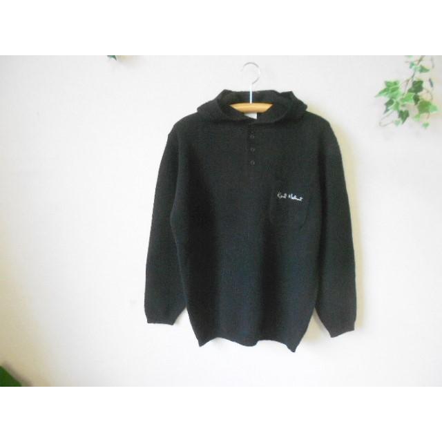美品 男女兼用 カールヘルム KARL HELMUT 毛100％ 前後ロゴ入り ニット