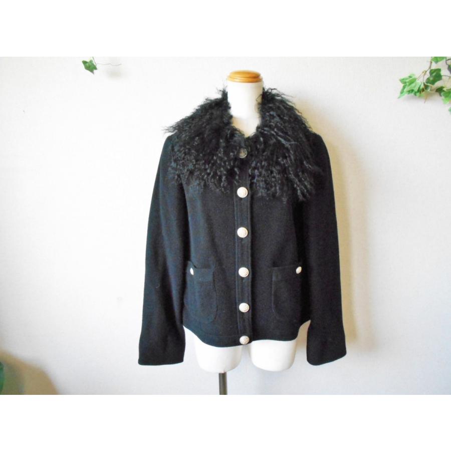 美品 ピンクハウス PINKHOUSE ラム ファー 取り外し可能 冬 向き 