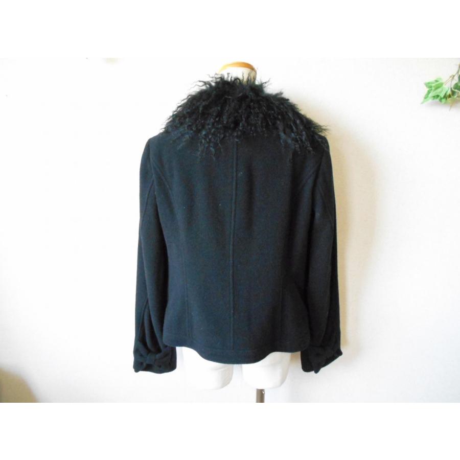 美品 ピンクハウス PINKHOUSE ラム ファー 取り外し可能 冬 向き 