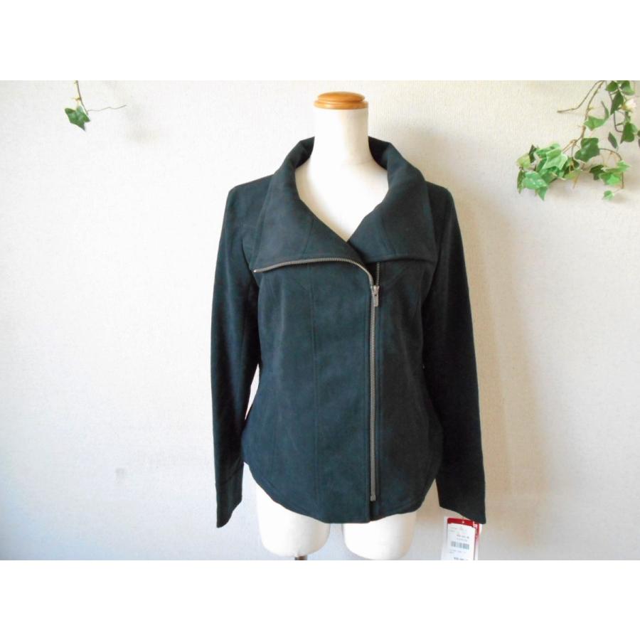 新品 タグ付き 39000円 エクセーヌ プラザ ECSAINE PLAZA レディース 用 ジップアップ ジャケット 黒 9