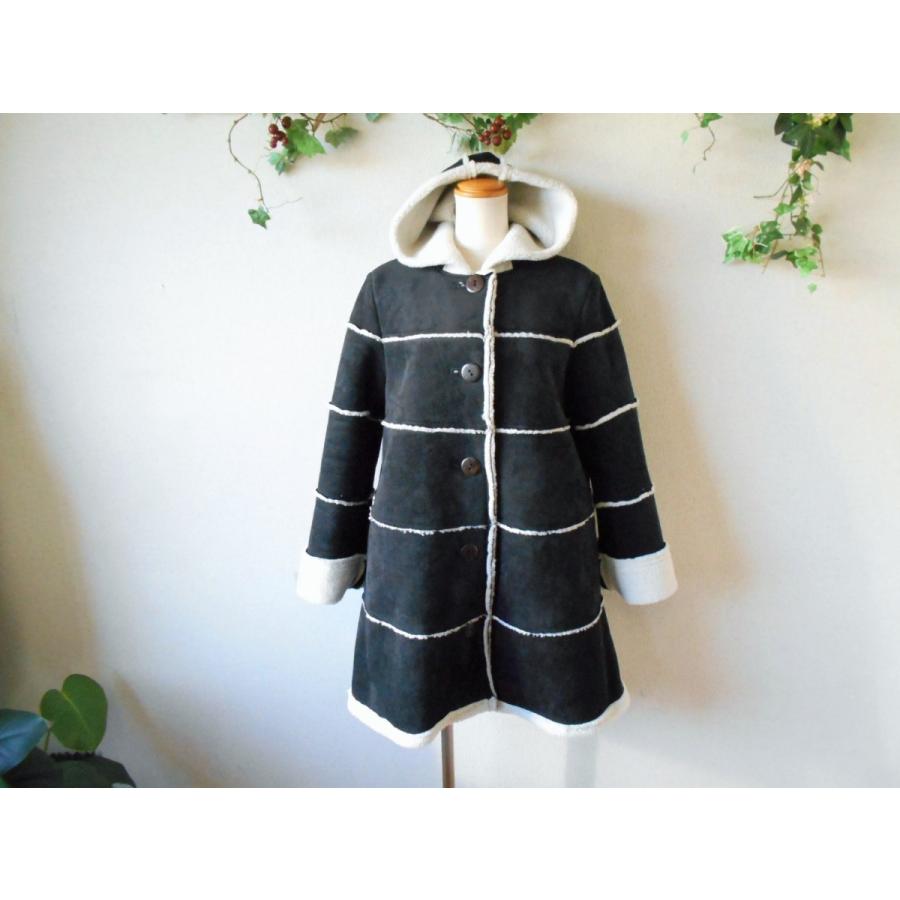 PINK HOUSE ピンクハウス PINKHOUSE 裏ボア フェイク ムートン フード  