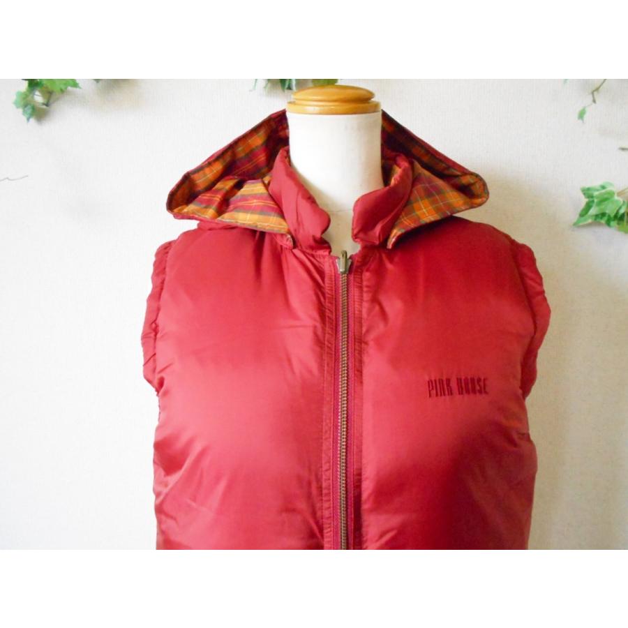 PINK HOUSE ベスト フリーサイズ ピンクハウス ヴィンテージ 古着 PINK HOUSE 美品 ピンクハウス PINKHOUSE リバーシブル ロゴ
