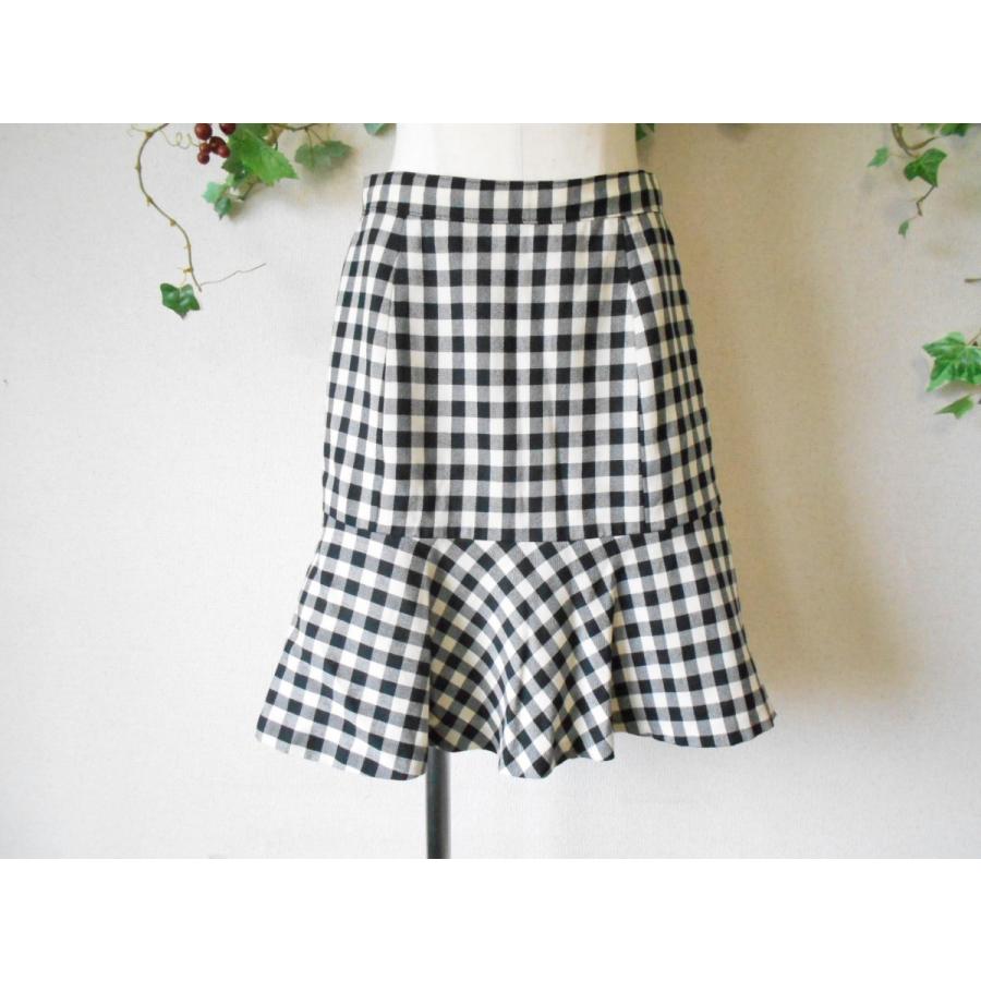 LAISSE PASSE（レッセパッセ） 秋冬春 チェック の フレア スカート 38