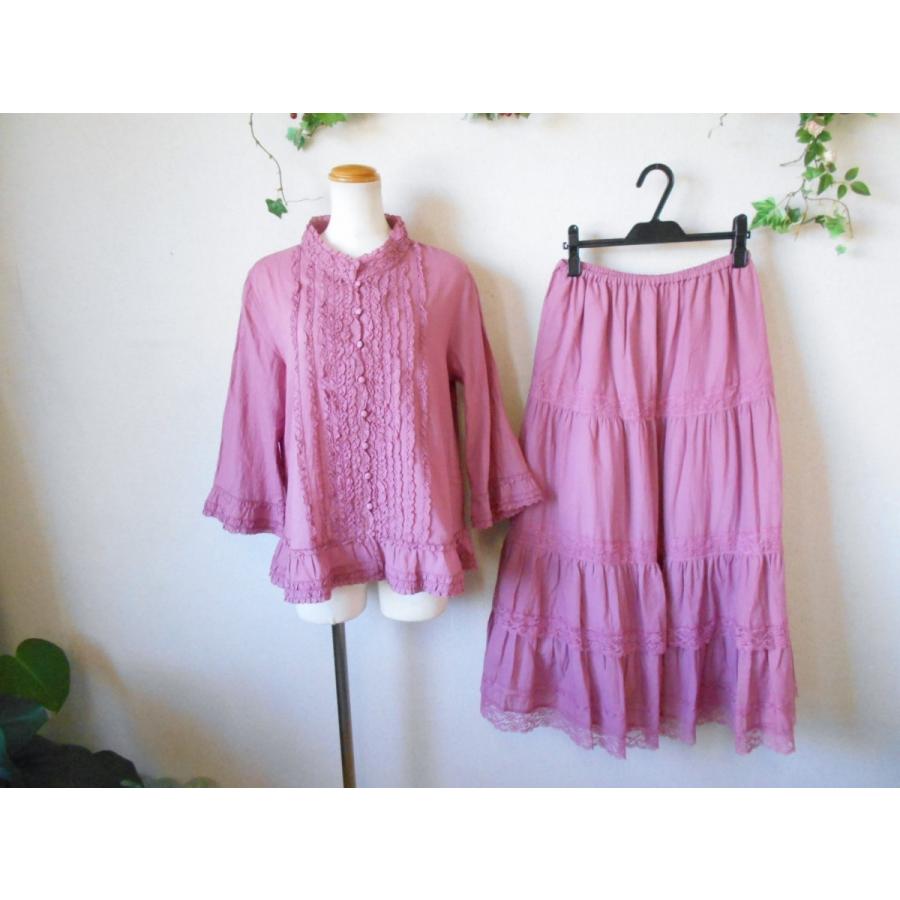 pink house ピンクハウス ローズ チュール レース フリル セット（PINK  