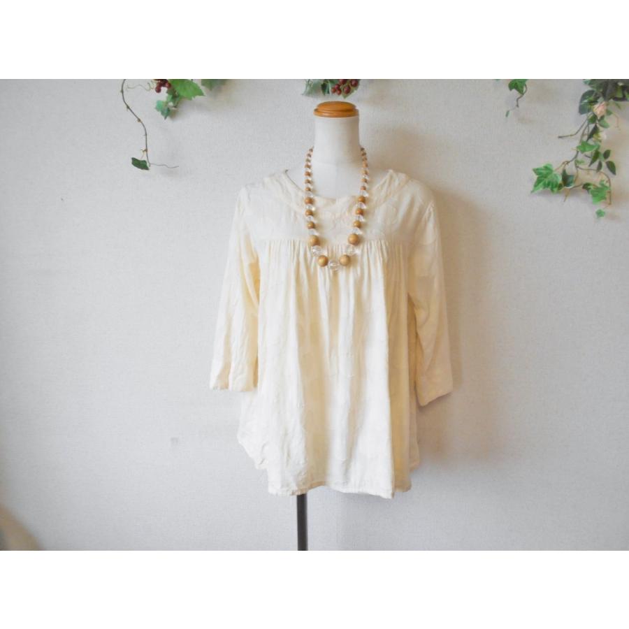 LECIEL A TEMPSDOUX ルシェルタンドゥース　ゆったり　個性的 ルシエルタンドゥース le ciel a temps doux コットン 100% 7分袖