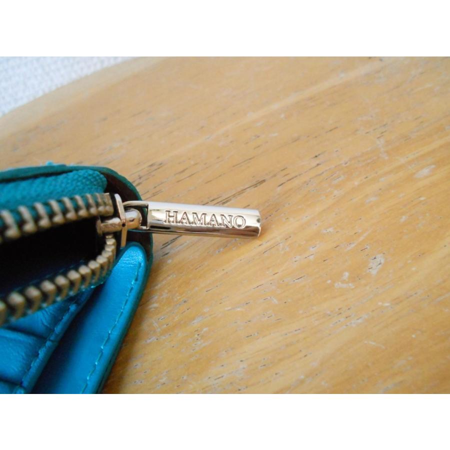 HAMANO 濱野 ハマノ クロコ 型押し 2つ折り 財布 : リサイクル
