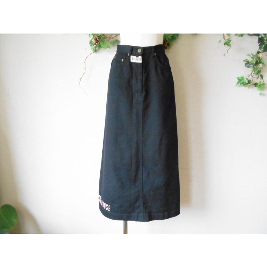 ピンクハウス PINKHOUSE ロゴ プリント & ロゴ ワッペン 付き ロング  