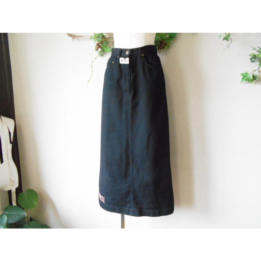 ピンクハウス PINKHOUSE ロゴ プリント & ロゴ ワッペン 付き ロング  