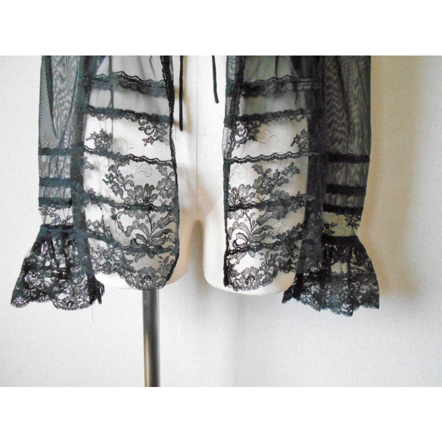 カネコイサオ　総レース黒トップス　カーディガン　セット　リボン　ピンクハウス PINK HOUSE ピンクハウス PINKHOUSE 総 チュール レース の 素敵