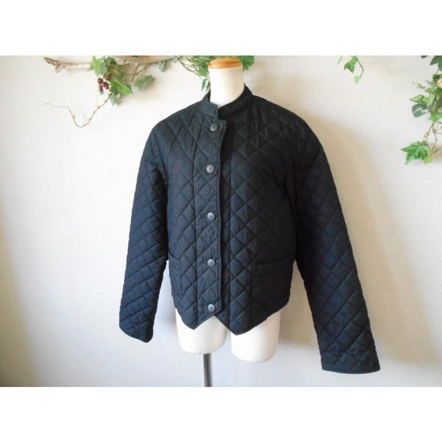 ワンダフルワールド 黒 ピコフリル使い 豪華 キルティングジャケット