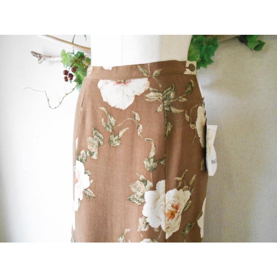 INGEBORG 新品 タグ付 29000円 インゲボルグ お花 プリント ロング 