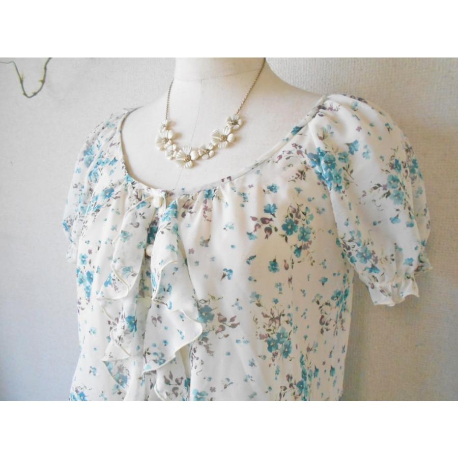 L'EST ROSE レストローズ LEST 花柄 シフォン フリル の 可愛い