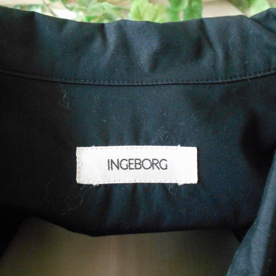 インゲボルグ INGEBORG お花 & ロゴ 刺繍 入り レディース 用 半袖 シャツ S｜mamapocket4976｜08