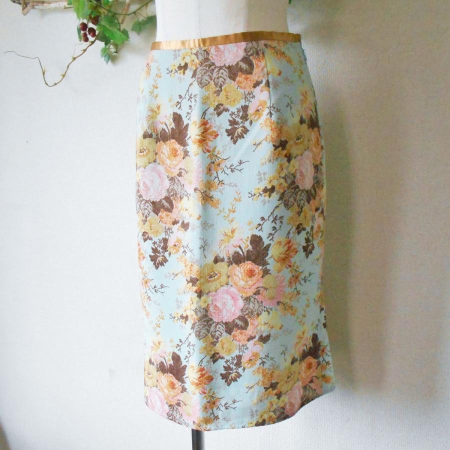 エスプリミュール ESPRITMUR 花柄 プリント の 素敵 な スカート M 日本製｜mamapocket4976｜04