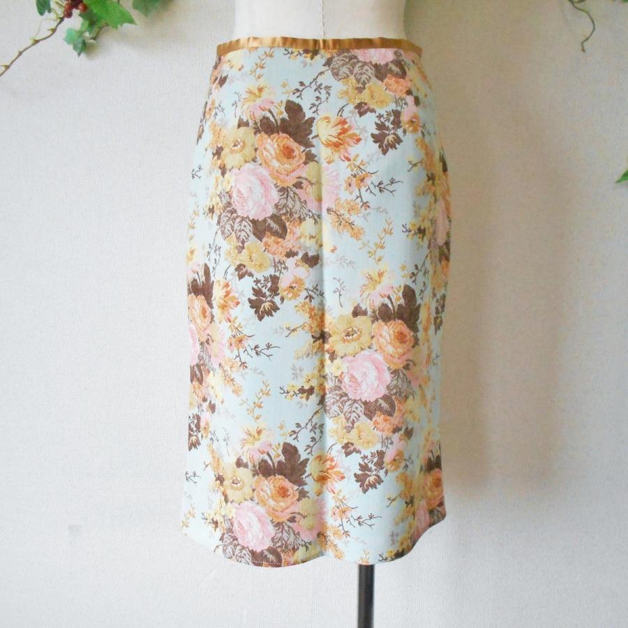 エスプリミュール ESPRITMUR 花柄 プリント の 素敵 な スカート M 日本製｜mamapocket4976｜06