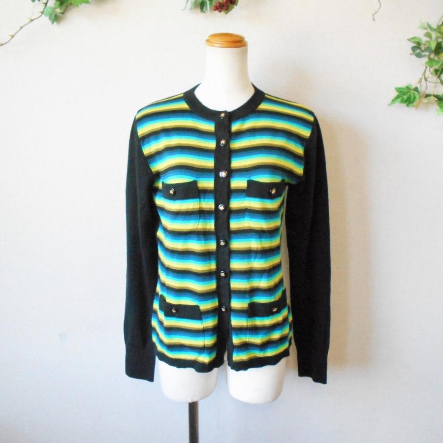 新品 インゲボルグ INGEBORG 秋冬春 薄手 ニット の カラフル ボーダー  