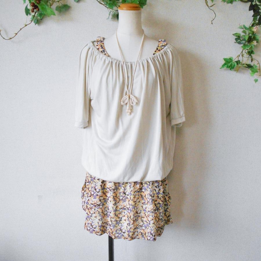 エニィファム Anyfam レディース 用 春夏 向き レイヤード 風 上下 切替 5分袖 ワンピース 2 15 リサイクルマーケットママポケット 通販 Yahoo ショッピング