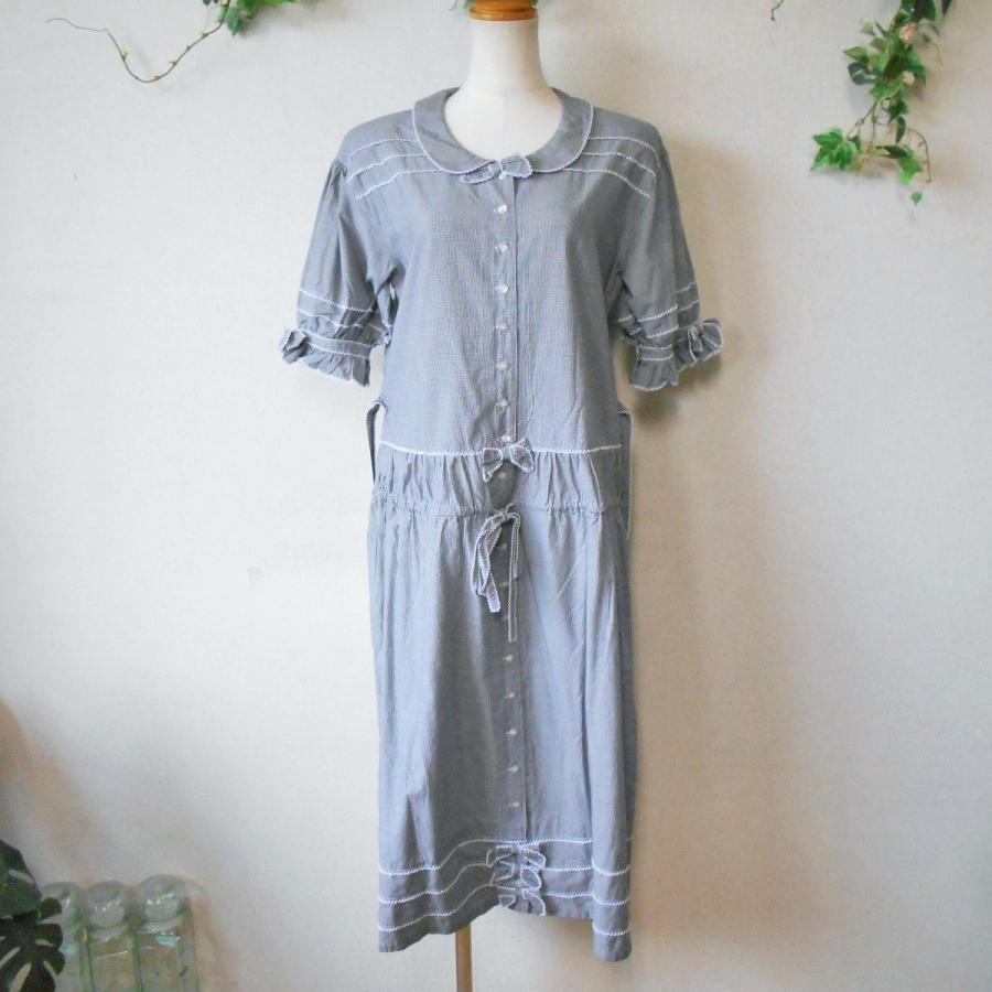 PINK HOUSE ピンクハウス PINKHOSE リボン 刺繍 付き ギンガム  