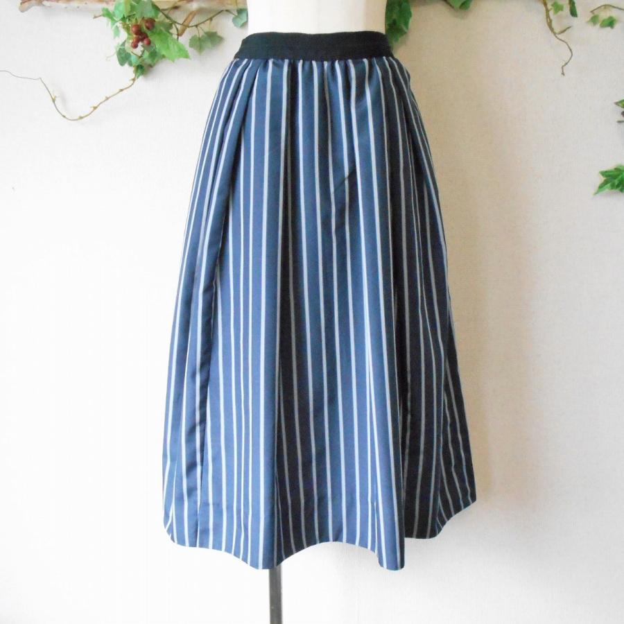 ココディール 美品 COCO DEAL オールシーズン ストライプ ロング  