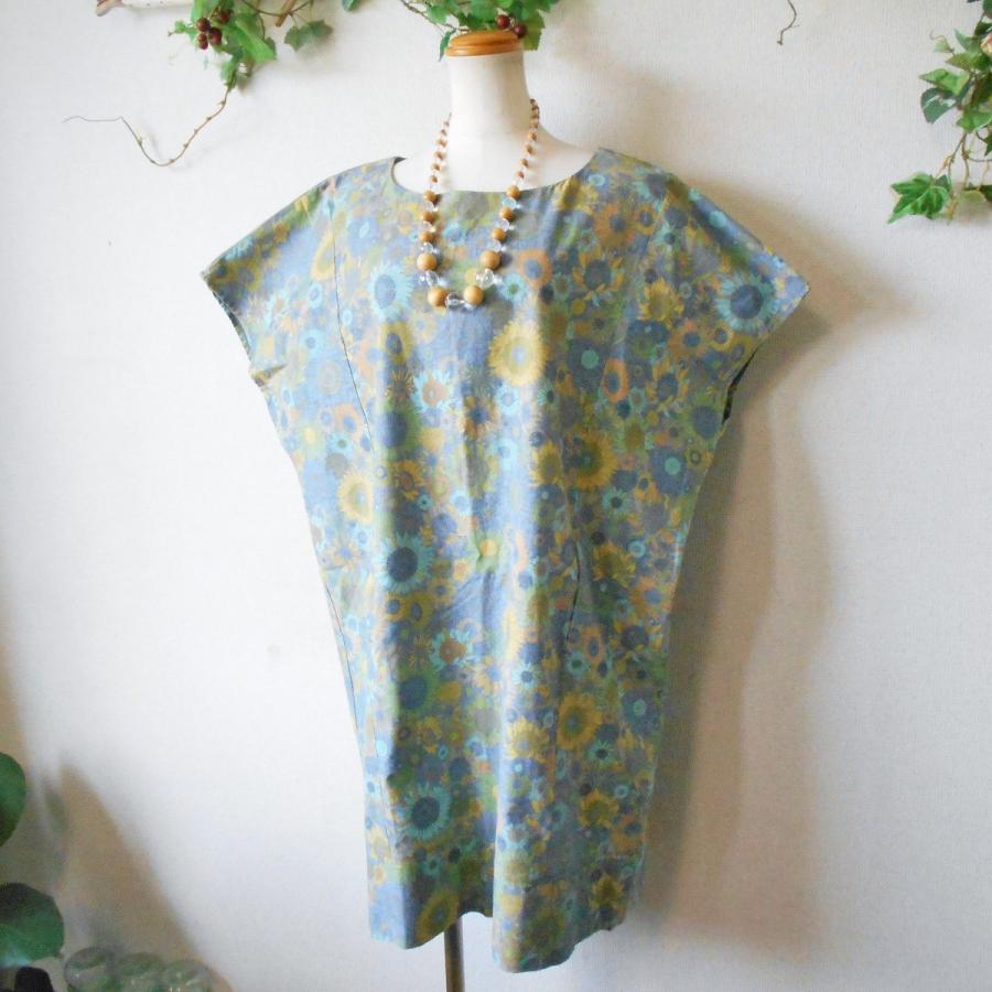 最も優遇 素敵 の プリント 向日葵 Collection Dama ダーマコレクション 美品 な Ll 日本製 ワンピース ゆったり 身幅の広い ワンピース Pathwaysfl Org