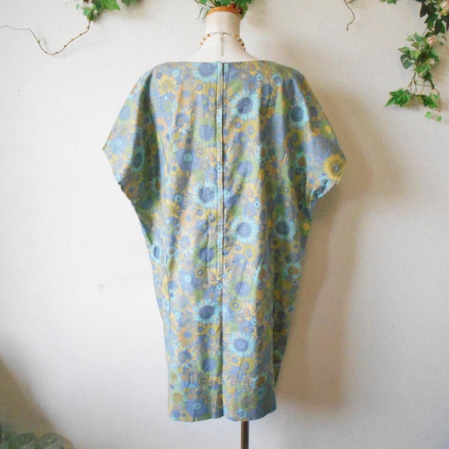 最も優遇 素敵 の プリント 向日葵 Collection Dama ダーマコレクション 美品 な Ll 日本製 ワンピース ゆったり 身幅の広い ワンピース Pathwaysfl Org