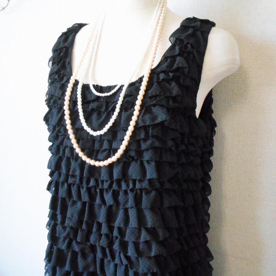 美品 ピンクハウス PINKHOUSE 総 フリル 使用 フロッキー ドット  