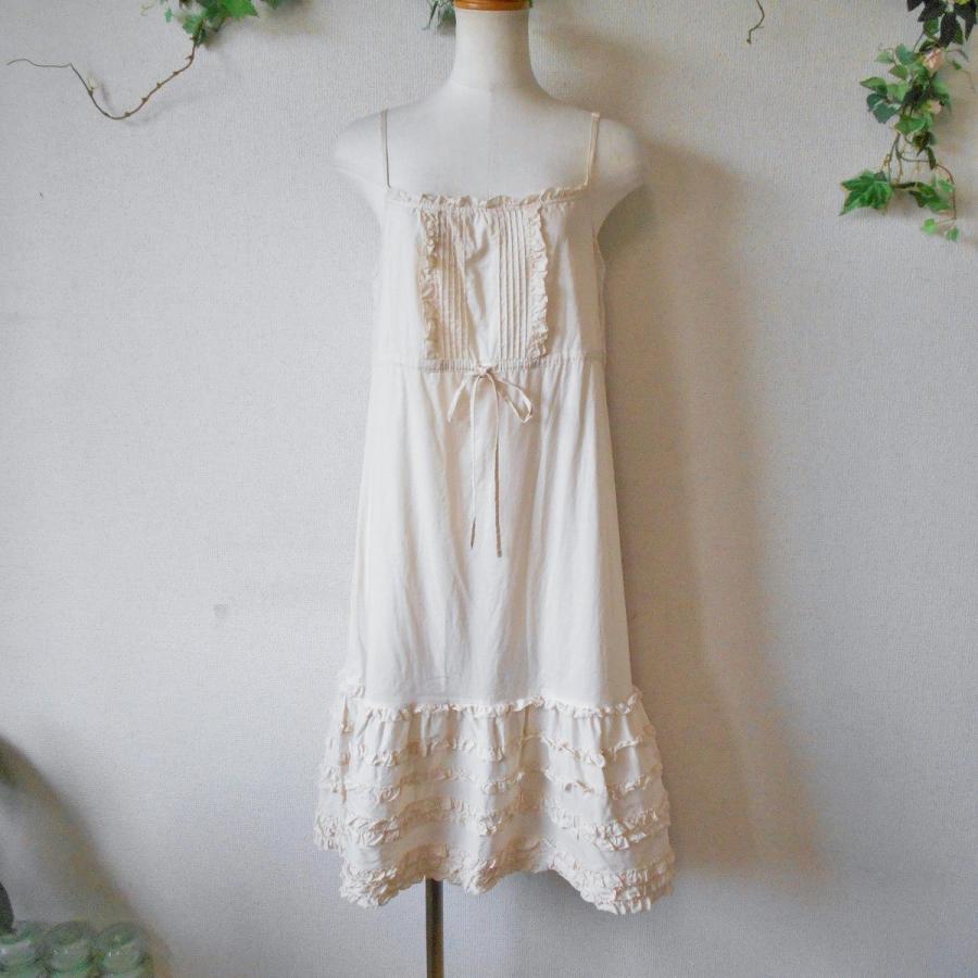 ピンクハウス PINKHOSE ピンタック & フリル の 可愛い ノースリーブ  