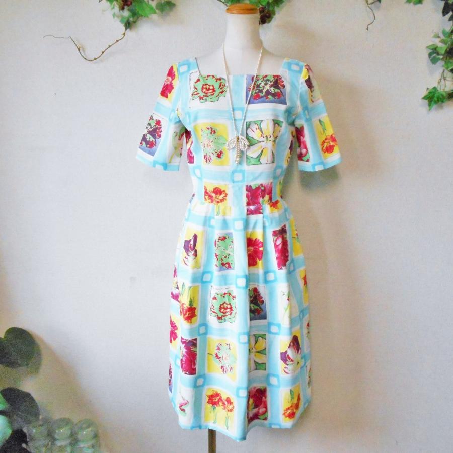 モガ MOGA お花 プリント の 素敵 な ワンピース 2 :20190718-09