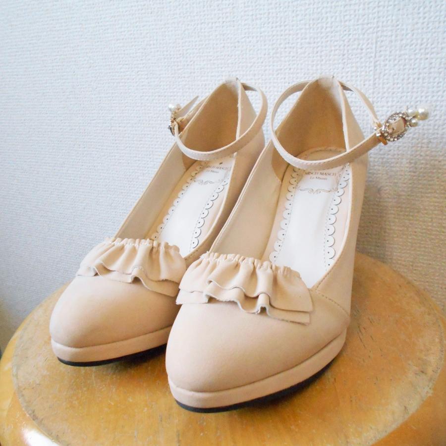ミッシュマッシュ Misch Masch レディース 用 ビジュー の 可愛い ストラップ 付 パンプス M 01 リサイクルマーケットママポケット 通販 Yahoo ショッピング