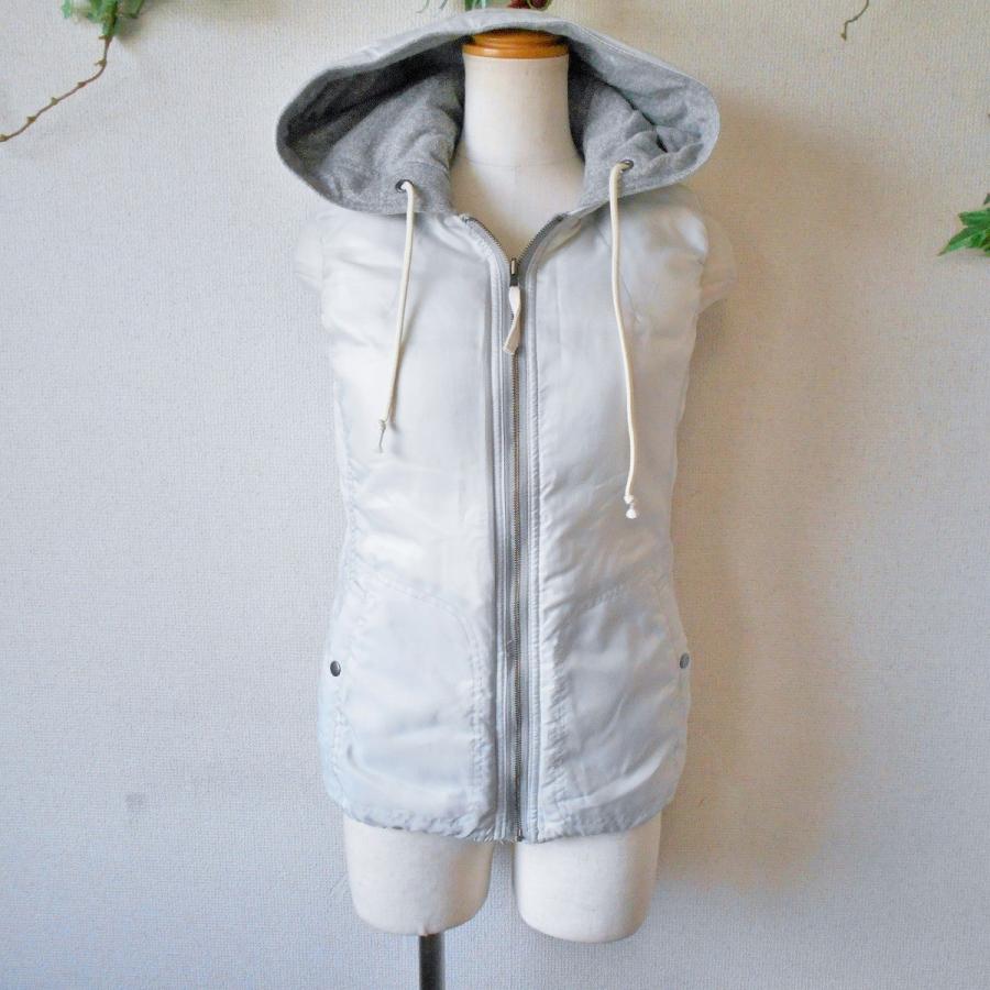 PLST（プラステ） レディース 用 リバーシブル ダウン ベスト フード