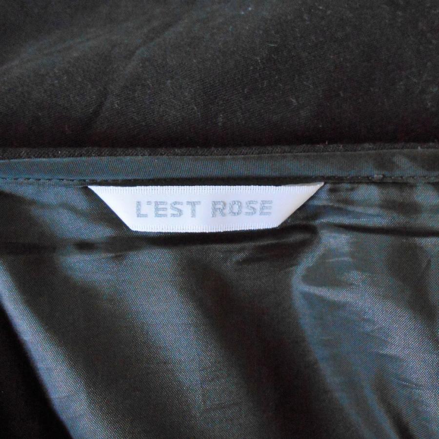 レストローズ LEST ROSE 秋冬 向き カットワーク の 素敵 な スカート 日本製 M｜mamapocket4976｜08