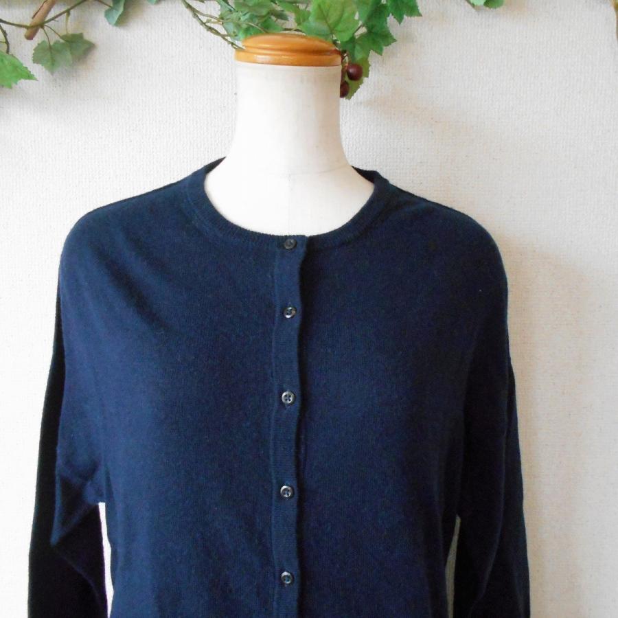 NEWYORKER ニューヨーカー ブルー BLUE カシミヤ 混 レディース