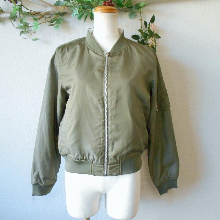 アースミュージック&エコロジーカーキ MA-1 ジャケット N2B ファー  