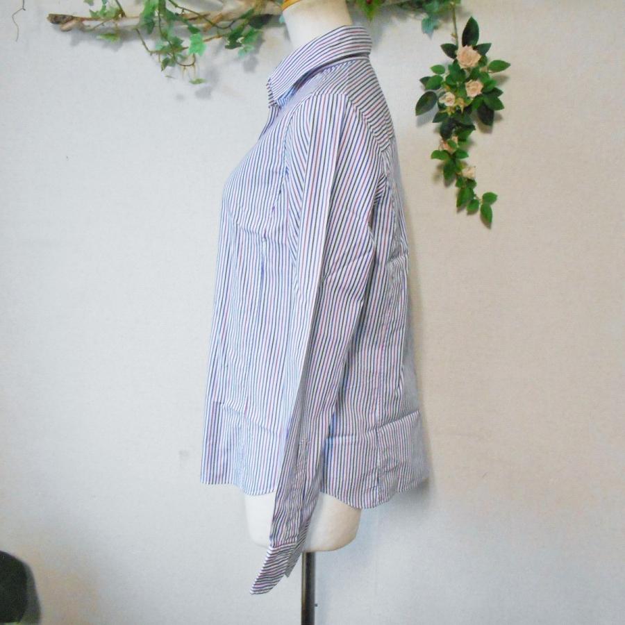 新品タグ付き アクアスキュータム 長袖シャツ ブラウス サイズ8(M) 白 Aquascutum（アクアスキュータム） コットン 100% レディース 用 長袖