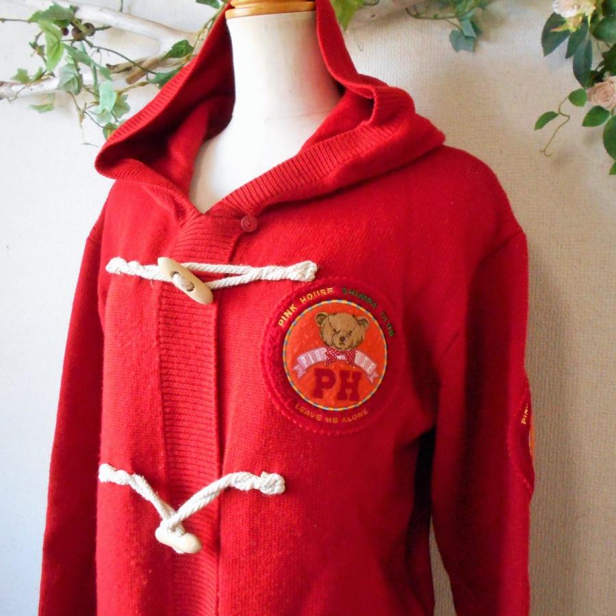 PINK HOUSE（ピンクハウス） ダッフル タイプ フード 付き ニット