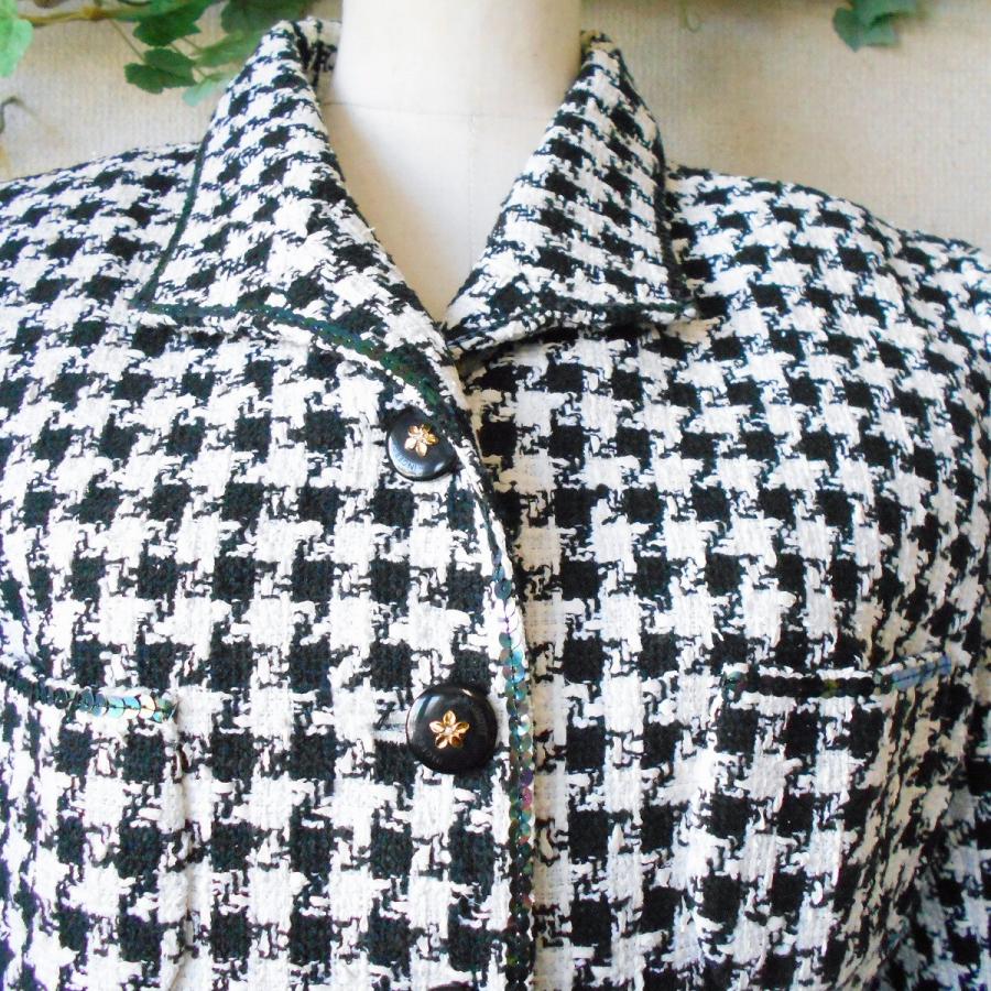 INGEBORG 美品 インゲボルグ 秋冬 向き スパンコール 縁取り の素敵 な  