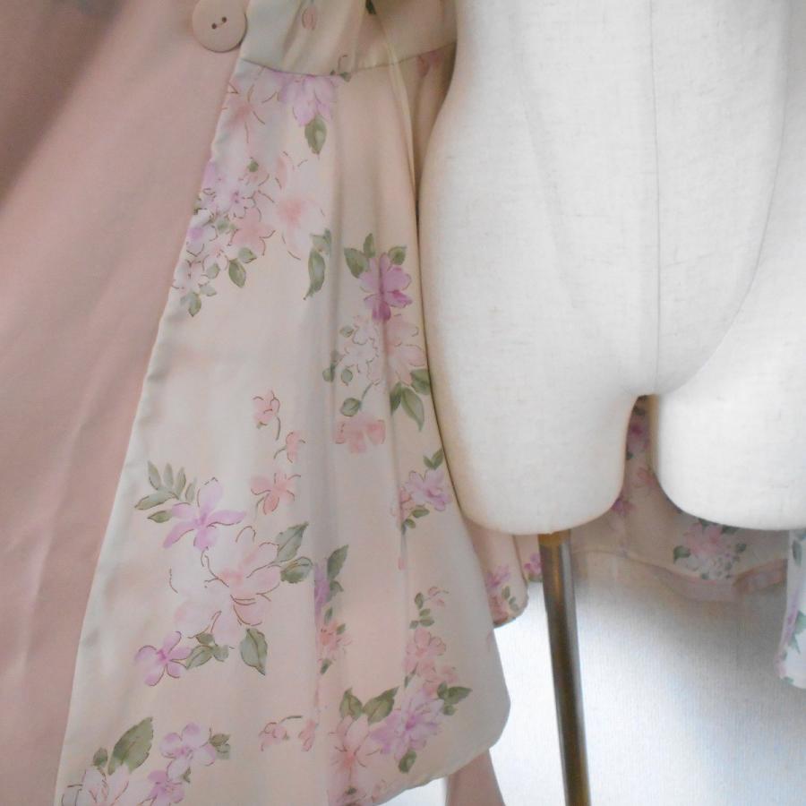 LAISSE PASSE レッセパッセ 秋冬春 リボン ベルト 付き 淡い