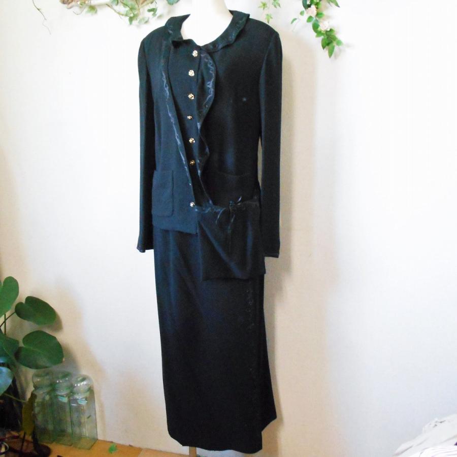 スーツ　インゲボルグ INGEBORG インゲボルグ ツイード スーツ セットアップ ブラック M