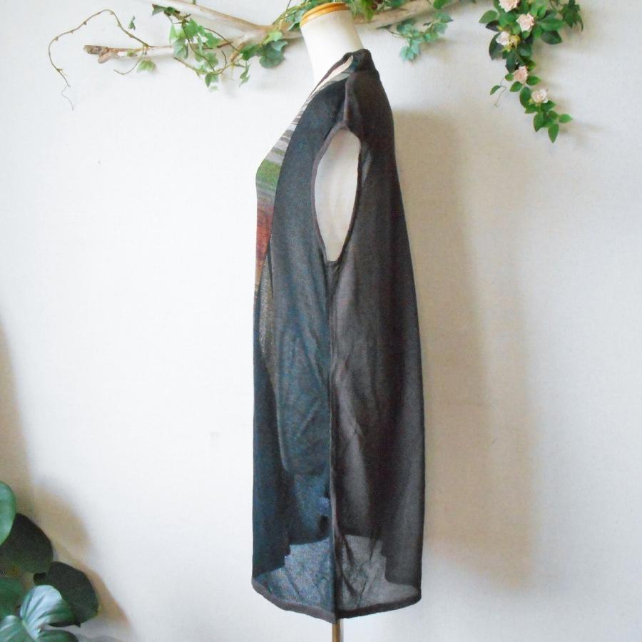 佐藤繊維　M&KYOKO ニットチュニック新品未使用 エムアンドキョウコ M.&KYOKO 佐藤繊維 春 夏 コットン 100% 変形