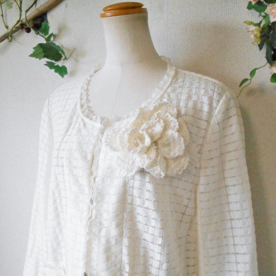 INGEBORG インゲボルグ お花 モチーフ 付き レディース 用 縁取り レー 