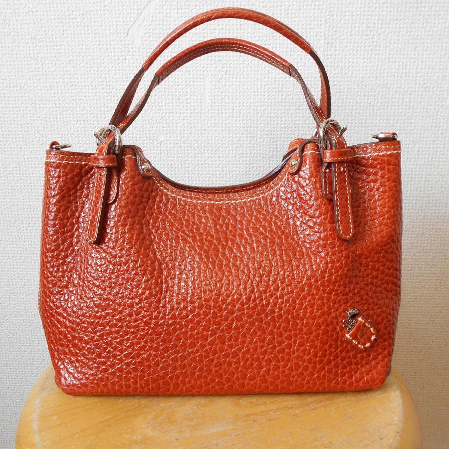 PELLE BORSA 美品 ペレボルサ 本革 レザー レディース 用 ハンド  