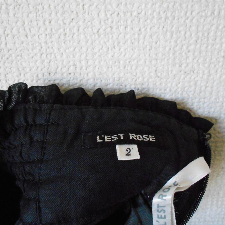 レストローズ LEST ROSE 秋冬 向き お花 レース の 可愛い スカート 日本製 2｜mamapocket4976｜08