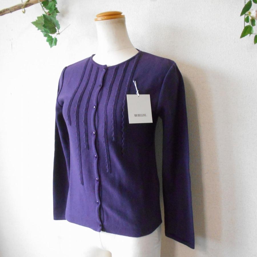新品 タグ付き ミシェリーヌ MICHELLINE 秋冬春 薄手 レディース 用 カーディガン 日本製 |  | 03