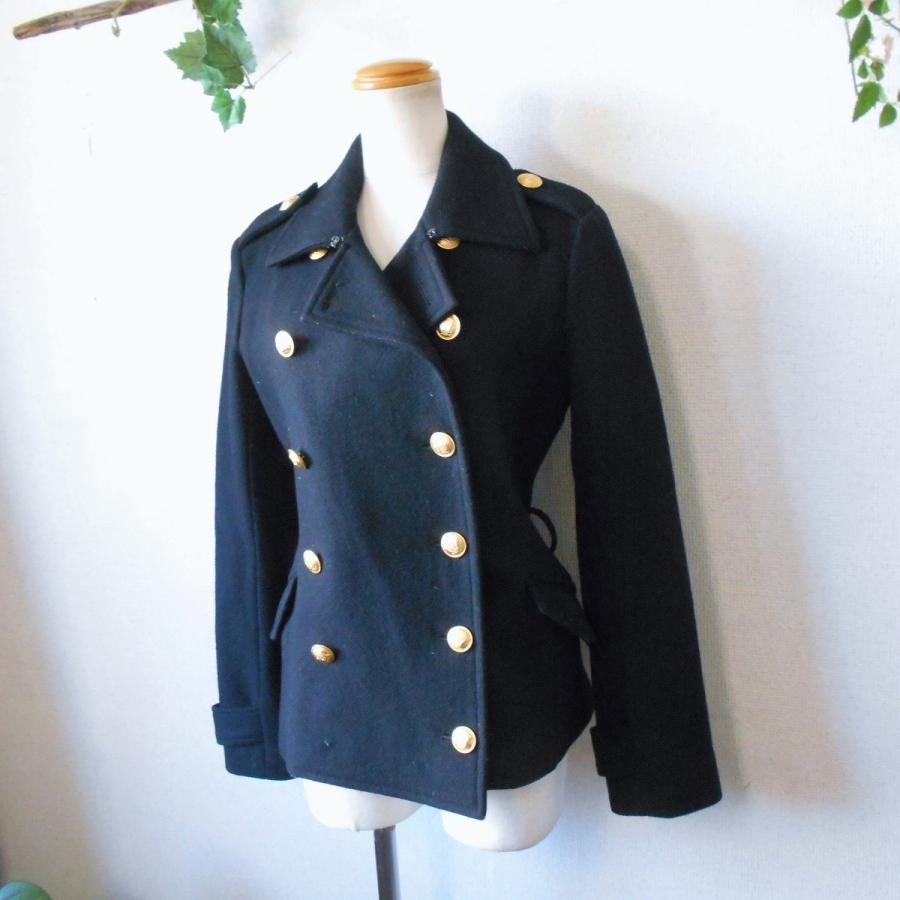 Trish トリッシュ TRISH レディース 用 金ボタン ピーコート P Trish トリッシュ TRISH レディース 用 金ボタン ピーコート P