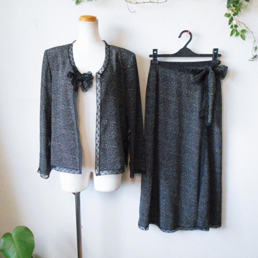 美品　INGEBORG インゲボルグ　レースタックスカート　11号 ローズpt.フレアースカート （ロング・マキシ丈スカート