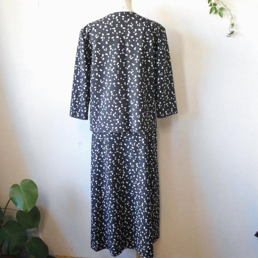 INGEBORG インゲボルグ ノーカラー ジャケット & 巻き スカート 上下  