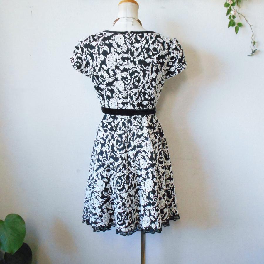 レストローズ LEST ROSE 秋冬 向き ベロア リボン 付 裾 レース の  