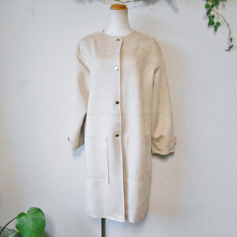 新品 タグ付き 6990円 ザラ ダブルアンドビー コレクション Zara Wamp B Collection フェイクムートン レディース 用 ロング 丈 ジャケット コート M 超安い