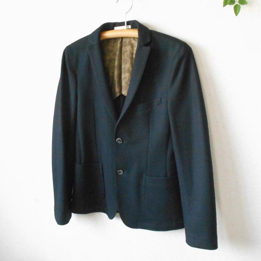 ムッシュニコル 紺ピーコート ウール100% 美品 MONSIEUR NICOLE ムッシュ ニコル メンズ 用 秋冬 向き 毛100