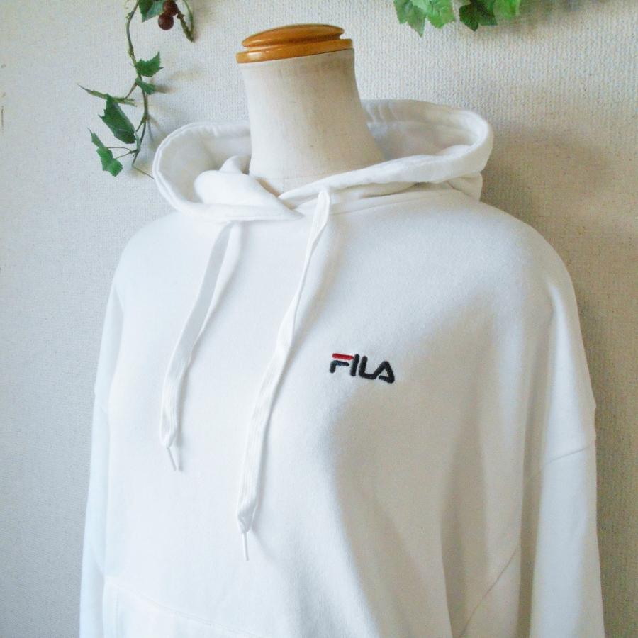 フィラ FILA 秋冬春 スウェット 生地 プルオーバー パーカー F｜mamapocket4976｜03